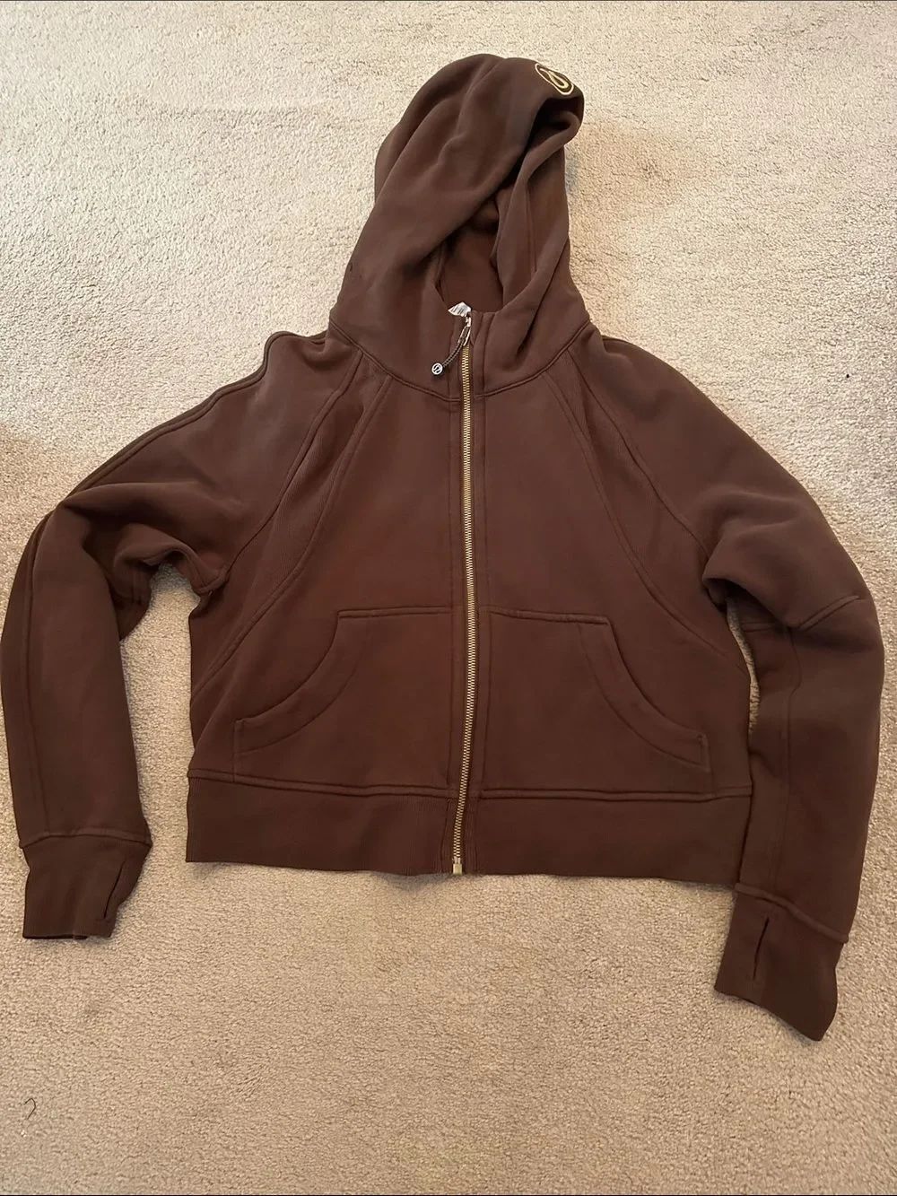 Lululemon Brown Scuba zip up XS/S
